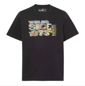 Timberland Since '73 Short Sleeve Black T-Shirt - Unisex NWT Mens M Women's L/XL